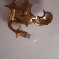 لوستر برنجی اتاق خواب