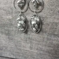 گوشواره استیل و گردنبند