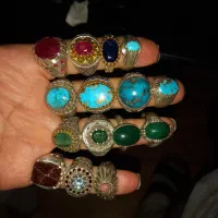 فروش انگشتربا نگینهای جواهری|جواهرات|نجف‌آباد, امیرآباد|دیوار