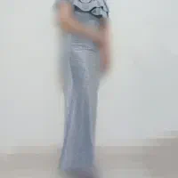 لباس مجلسی لمه نقره ای