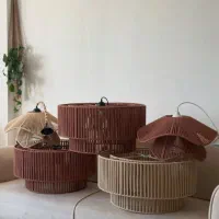 لوستر های رافیا و مکرومه