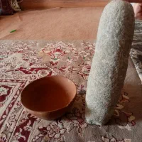 سنگ وکاسه سفالی قدیمی