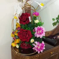 گل مصنوعی قفس نونو