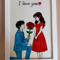 نقاشی روی شیشه|تابلو، نقاشی، عکس|خسروشاه, |دیوار