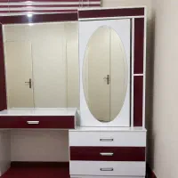 سرویس تخت خواب،میز آرایش و پاف MDF