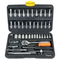 مجموعه ۴۶ پارچه آچار بکس و سری پیچگوشتی