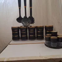 سرویس اشپزخانه مشکی|ظروف نگهدارنده، پلاستیکی، یکبارمصرف|اسلامآباد غرب, |دیوار