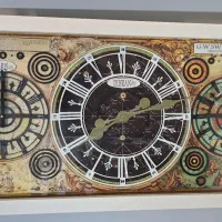 ساعت دیواری سه موتوره