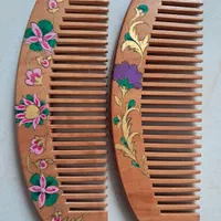 شانه چوبی، نقاشی کار دست