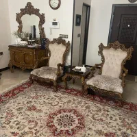 مبلمان استیل ۹ نفره و  و بوفه و میز جلو مبلی|مبلمان خانگی و میز عسلی|تهران, ستارخان|دیوار