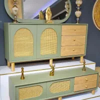 رنگ کار و زیرکارچی جهت کنسول  میز تلویزیون جاکفشی