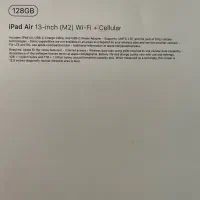 IPAD AIR 13inch 2024 M2 128gb|تبلت|اصفهان, آبشار|دیوار