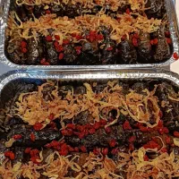 دلمه با برگ تازه و چاشنی دلخواه