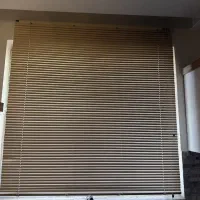 کرکره پرده افقی کرم رنگ