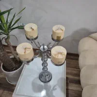 شمعدان سیلوار با ۴ عدد شمع بزرگ|صنایع دستی و سایر لوازم تزئینی|اهواز, کوروش|دیوار