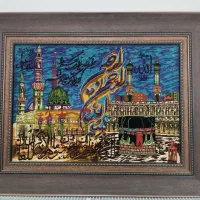 تابلو فرش دستباف تمام ابریشم طرح بسیار زیبا کعبه