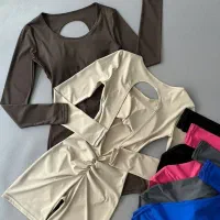 لگ سیملس کراپ ست ورزشی