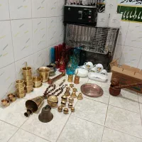 زنگوله‌سلفچه‌فانوس‌قورچه‌هاون‌هاونگ‌زنگ شتری قدیمی