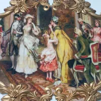 تابلو فرش طرح سلطنتی فرانسوی|تابلو فرش|خرمآباد, |دیوار