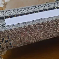شکلات خوری و جا دستمال سیلور گلدان فرانسه|ظروف سرو و پذیرایی|آبیک, |دیوار