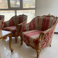 مبلمان فرانسوی ۹ نفره + ناهار خوری ۱۰ نفره + بوفه|مبلمان خانگی و میز عسلی|تهران, ظفر|دیوار