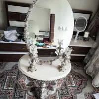 آیینه شمعدان با پایه
