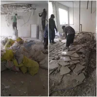 تخریب داخلی ساختمان تخریب دیوار آرک اوپن شومینه کف