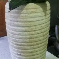 دو عدد گلدان سالم و تمیز با زیر گلدونی