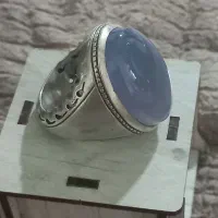انگشتر عقیق کبود یمنی کار دست