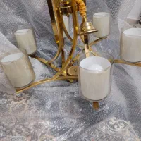 ۳عدد لوستر طلایی یکی ۶شاخه یکی دوشاخه یکی ۱شاخه
