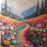 تابلو منظره بهاری