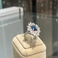 انگشتر نقره زنانه هدیه روز مادر با سنگ طبیعی