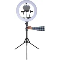 کیت رینگ لایت 95w وات و میکروفون بیسیم بلاگری