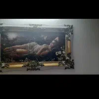 تابلو فرش  دختر تنها