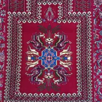 قالیچه دست بافت (جانمازی)  ترکمنی