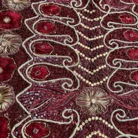 رومیزی مروارید دوزی شده سه تیکه