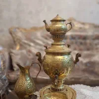 سماور زغالی برنز|کلکسیون اشیاء عتیقه|بهار, |دیوار
