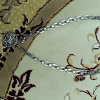 زنجیر استیل مردانه به همراه پلاک شیر و خورشید