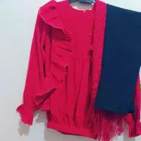 یک عدد شومیز +شلوار و شال