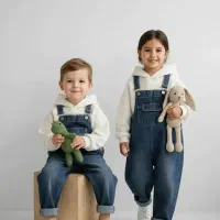 بیلر جین بچگانه اسپرت از سایز 4 تا 12 سال