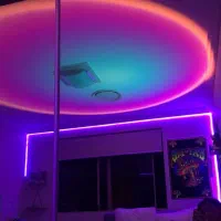 چراغ لامپ سانست دکوری چندرنگ تزئینی تولید محتوا|لامپ و چراغ|قشم, |دیوار