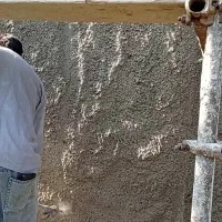 شاتکریت یا سیمان کاری با دستگاه دیزل بی برق