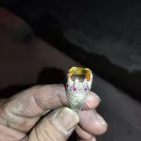 انگشتر سیترین طبیعی|جواهرات|قم, کلهری|دیوار