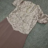 لباس مجلسی بالاتنه گیپور دامن پارچه باربی اصل|لباس|اسلامشهر, شهرک سالور|دیوار