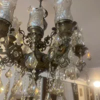 لوستر برنز۱۲شاخه|لوستر و چراغ آویز|تهران, علیآباد|دیوار