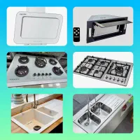 پک گازتوکار رومیزی هود سینک استیل باکسی کدYr9703