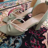 کفش سبز سایز 40پاشنه بلند بسیار زیبا|کیف، کفش، کمربند|محمدیه-قزوین, |دیوار