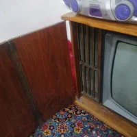 تلویزیون قدیمی ناسیونال|تلویزیون و پروژکتور|تبریز, |دیوار