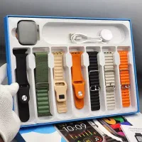 پک کامل ساعت هوشمند اولترا 7بند با شارژر کیفیت توپ