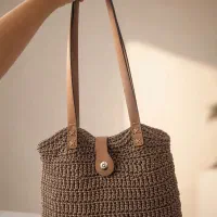 کیف مکرومه دستبافت